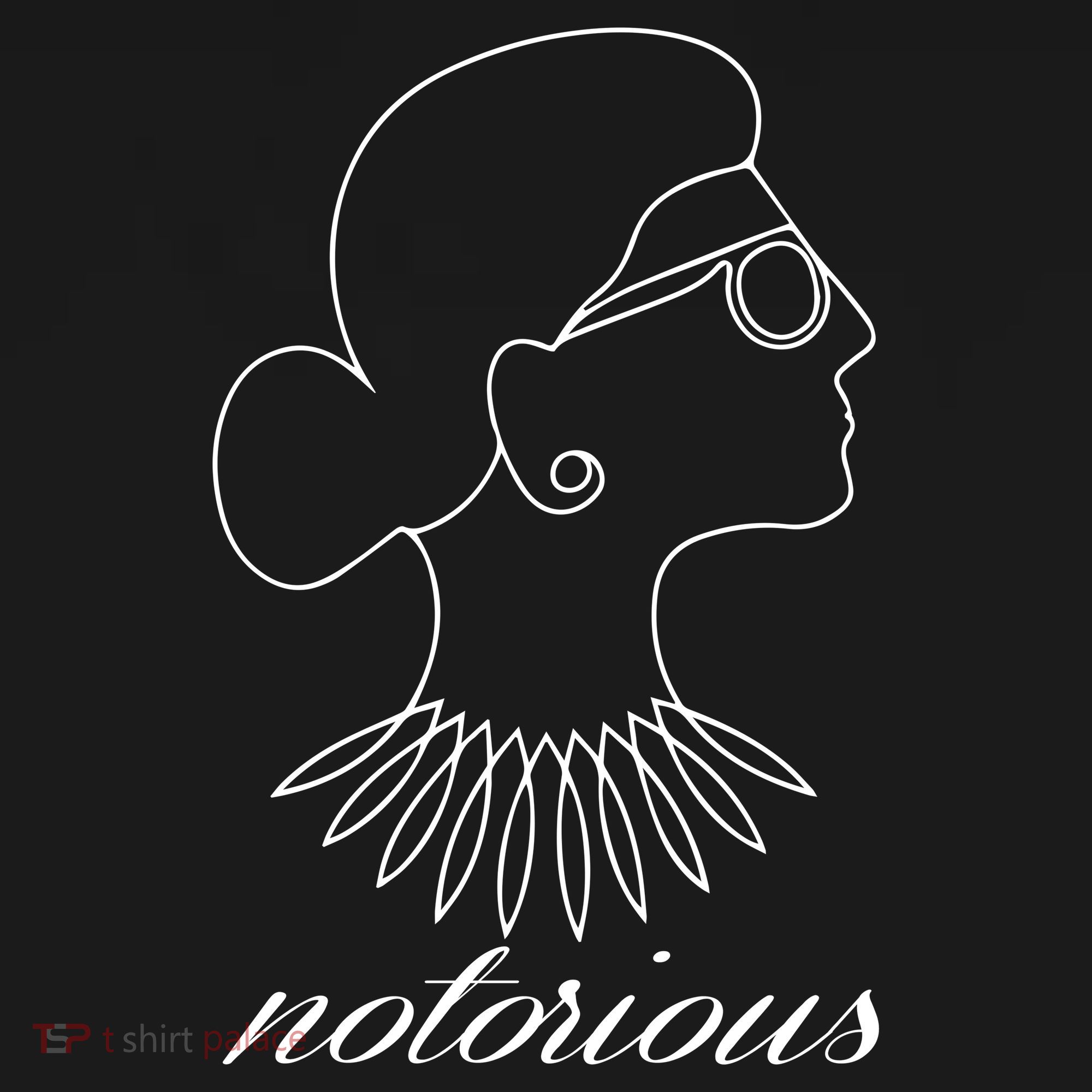 Notorious RBG Line Portrait Ruth Bader Ginsburg Hoodie