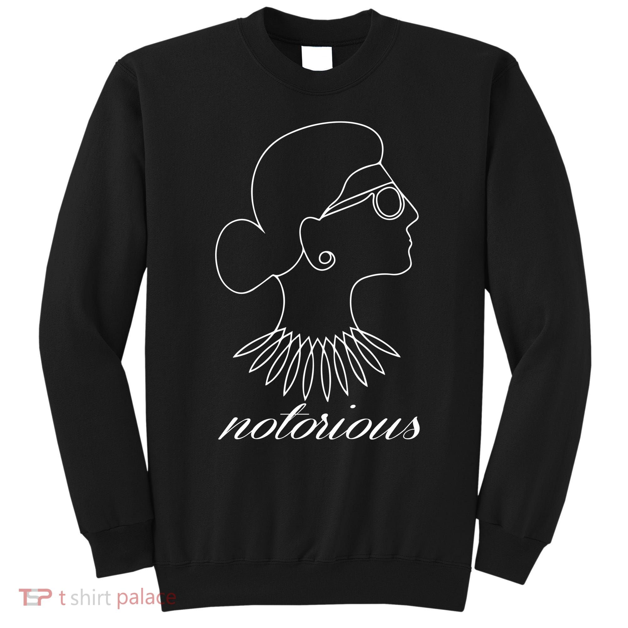 Notorious RBG Line Portrait Ruth Bader Ginsburg Sweatshirt