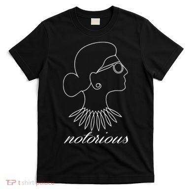 Notorious RBG Line Portrait Ruth Bader Ginsburg T-Shirt