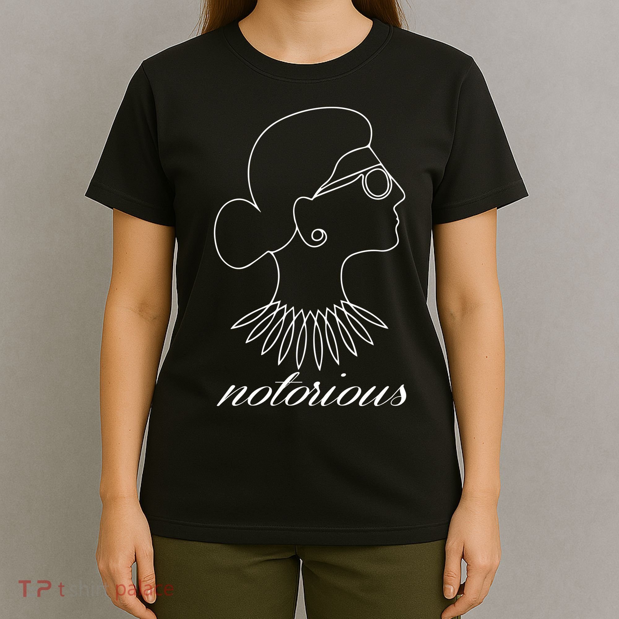 Notorious RBG Line Portrait Ruth Bader Ginsburg T-Shirt