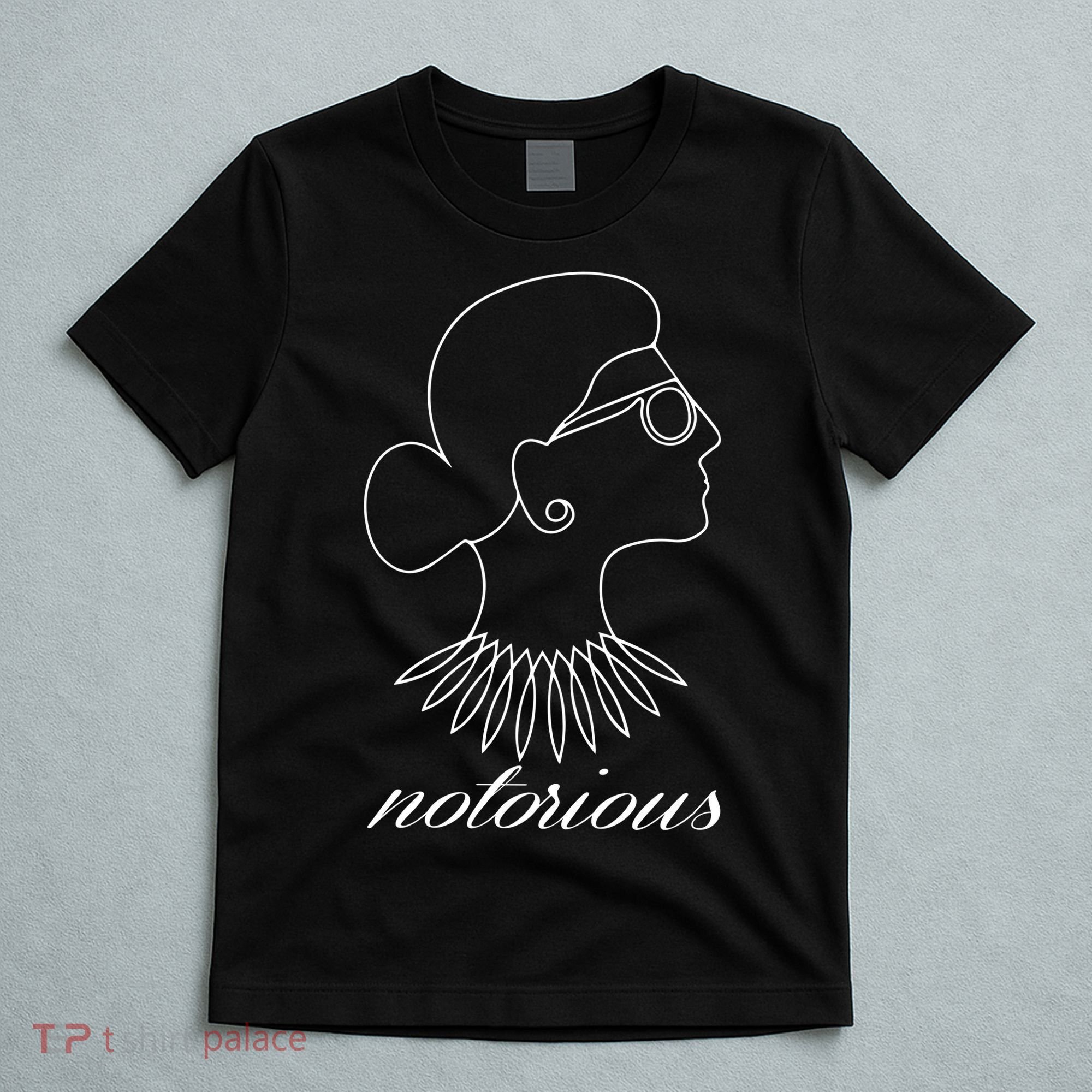 Notorious RBG Line Portrait Ruth Bader Ginsburg T-Shirt