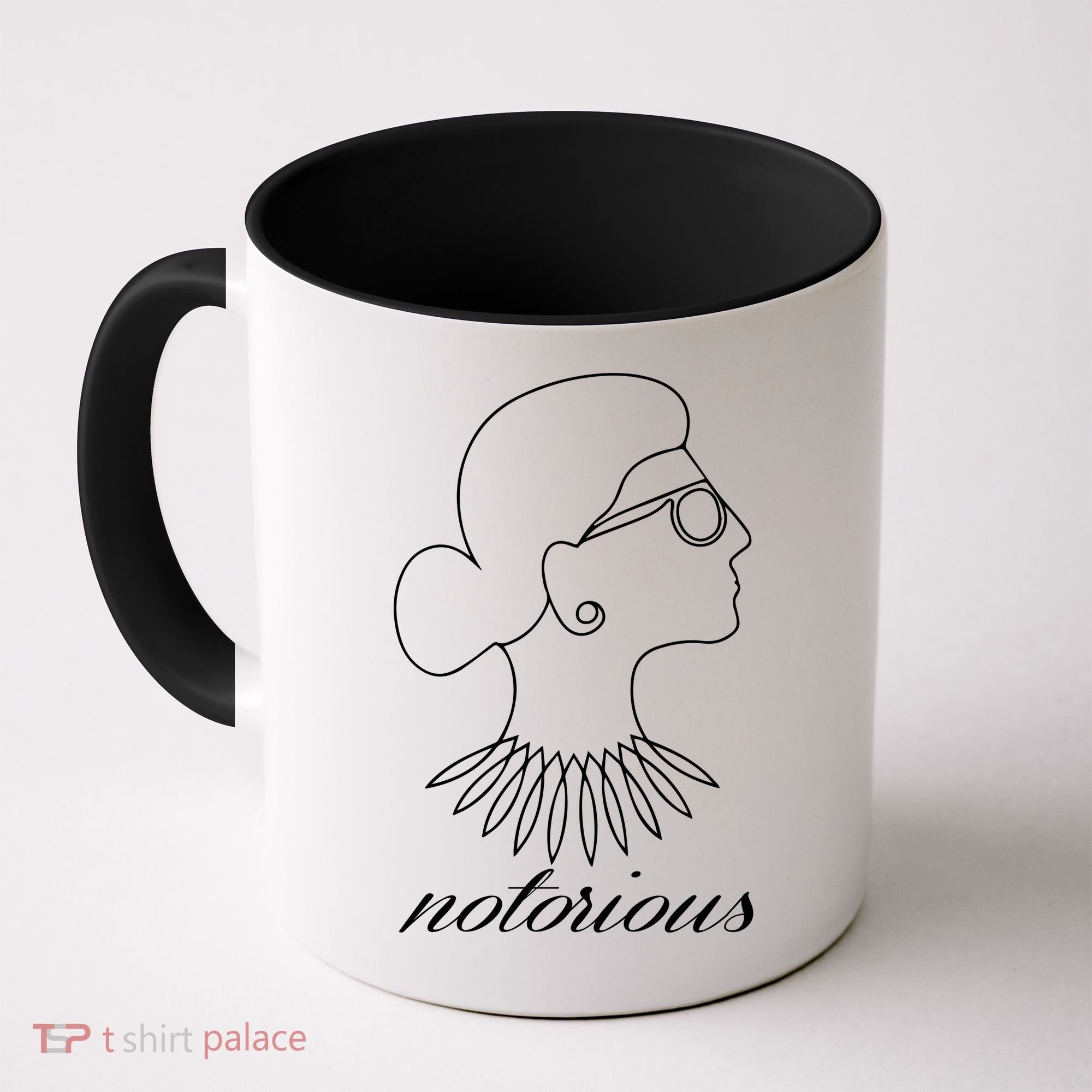Notorious RBG Line Portrait Ruth Bader Ginsburg Coffee Mug