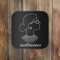 Notorious RBG Line Portrait Ruth Bader Ginsburg Coaster thumb 0