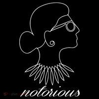 Notorious RBG Line Portrait Ruth Bader Ginsburg Women's Hoodie thumb 2