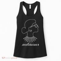 Notorious RBG Line Portrait Ruth Bader Ginsburg Women's Tank Top thumb 0