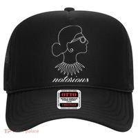Notorious RBG Line Portrait Ruth Bader Ginsburg Hat thumb 0