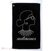 Notorious RBG Line Portrait Ruth Bader Ginsburg Golf Towel thumb 0