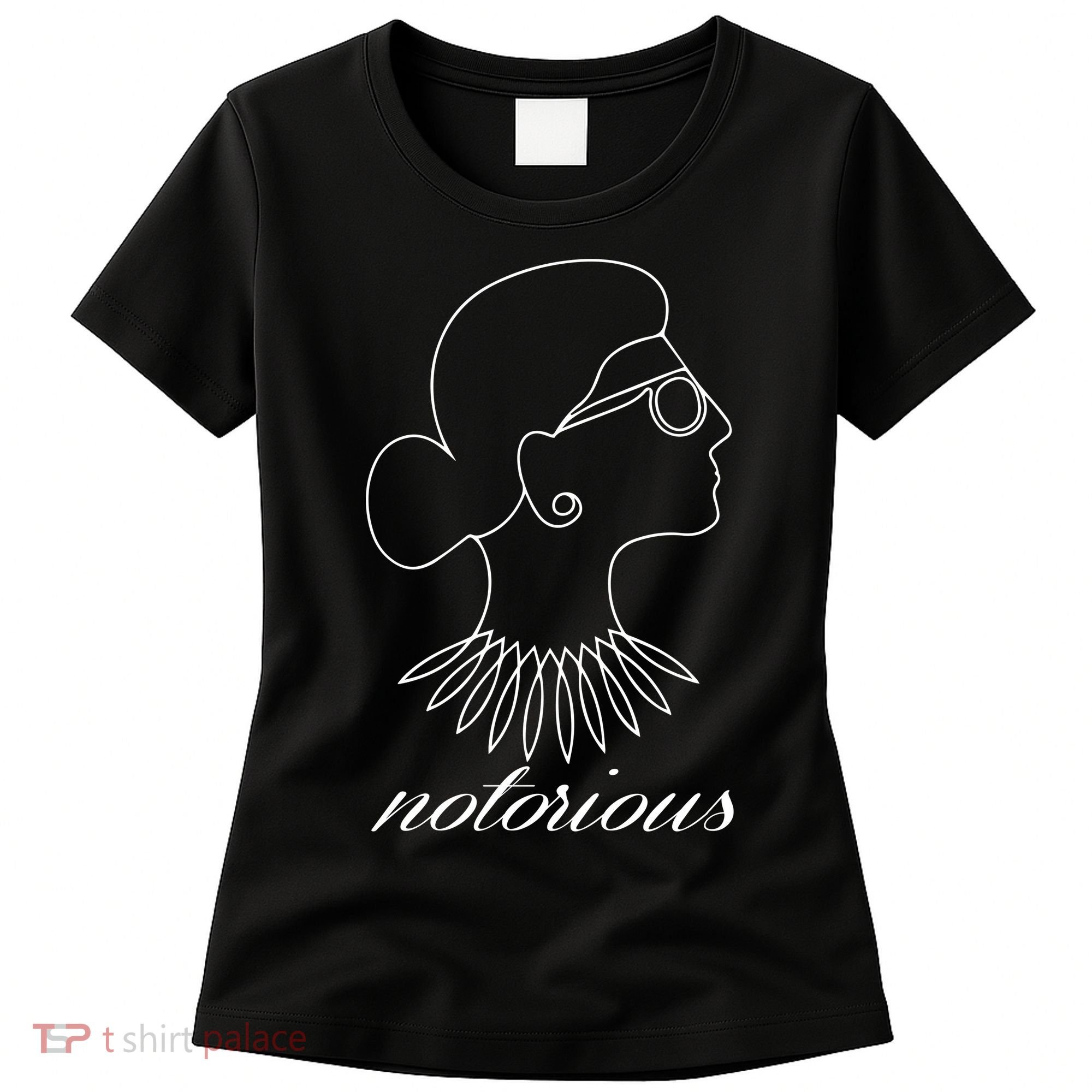 Notorious RBG Line Portrait Ruth Bader Ginsburg Women's T-Shirt