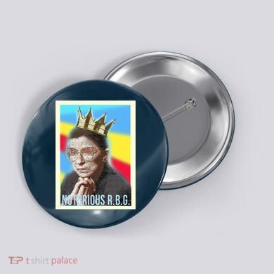 Notorious RBG R.B.G Button