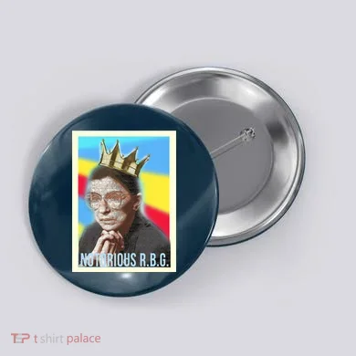 Notorious RBG R.B.G Button