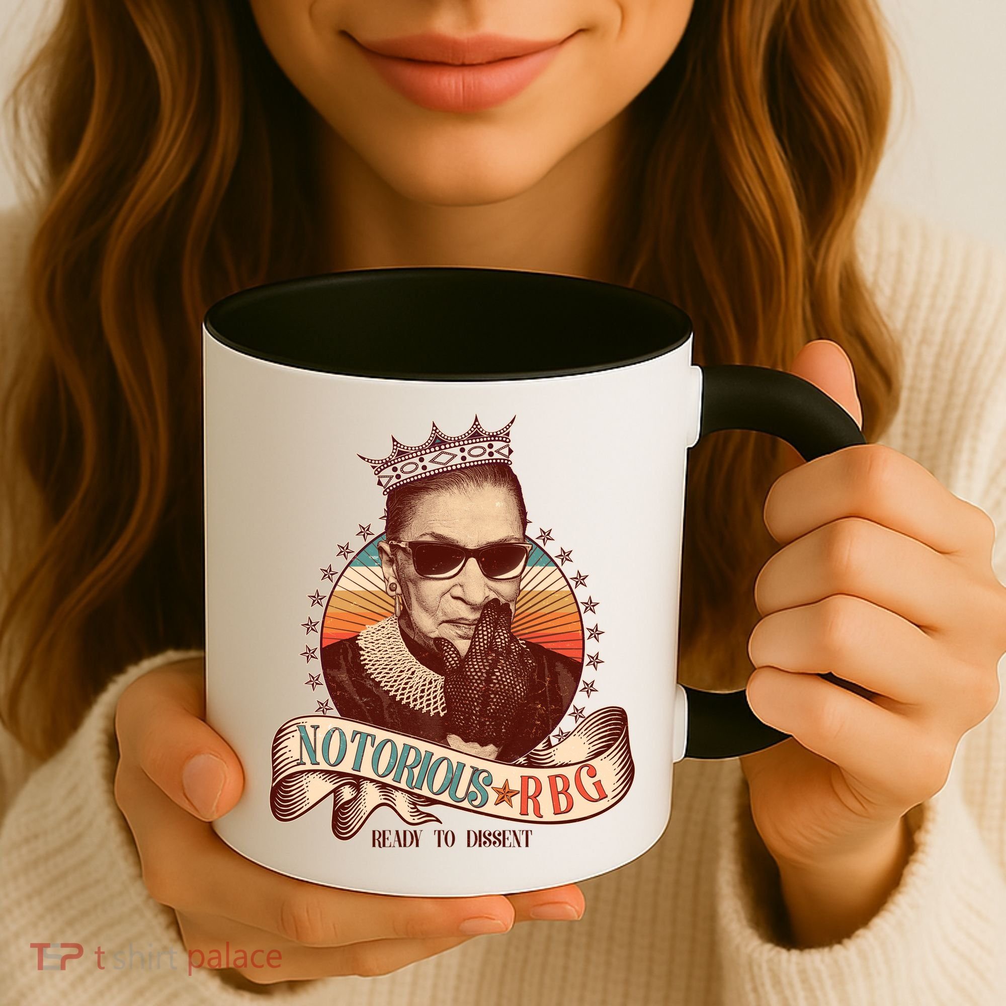 Notorious RBG Ready To Dissent Ruth Bader Ginsburg Coffee Mug