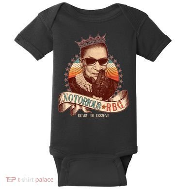Notorious RBG Ready To Dissent Ruth Bader Ginsburg Baby Bodysuit