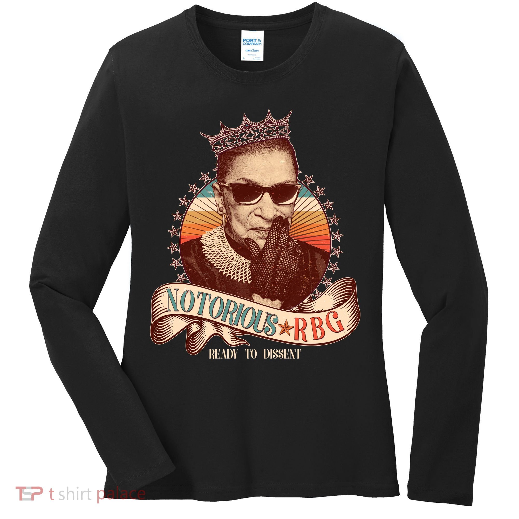 Notorious RBG Ready To Dissent Ruth Bader Ginsburg Women's Long Sleeve Shirt