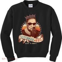 Notorious RBG Ready To Dissent Ruth Bader Ginsburg Kids Sweatshirt thumb 0
