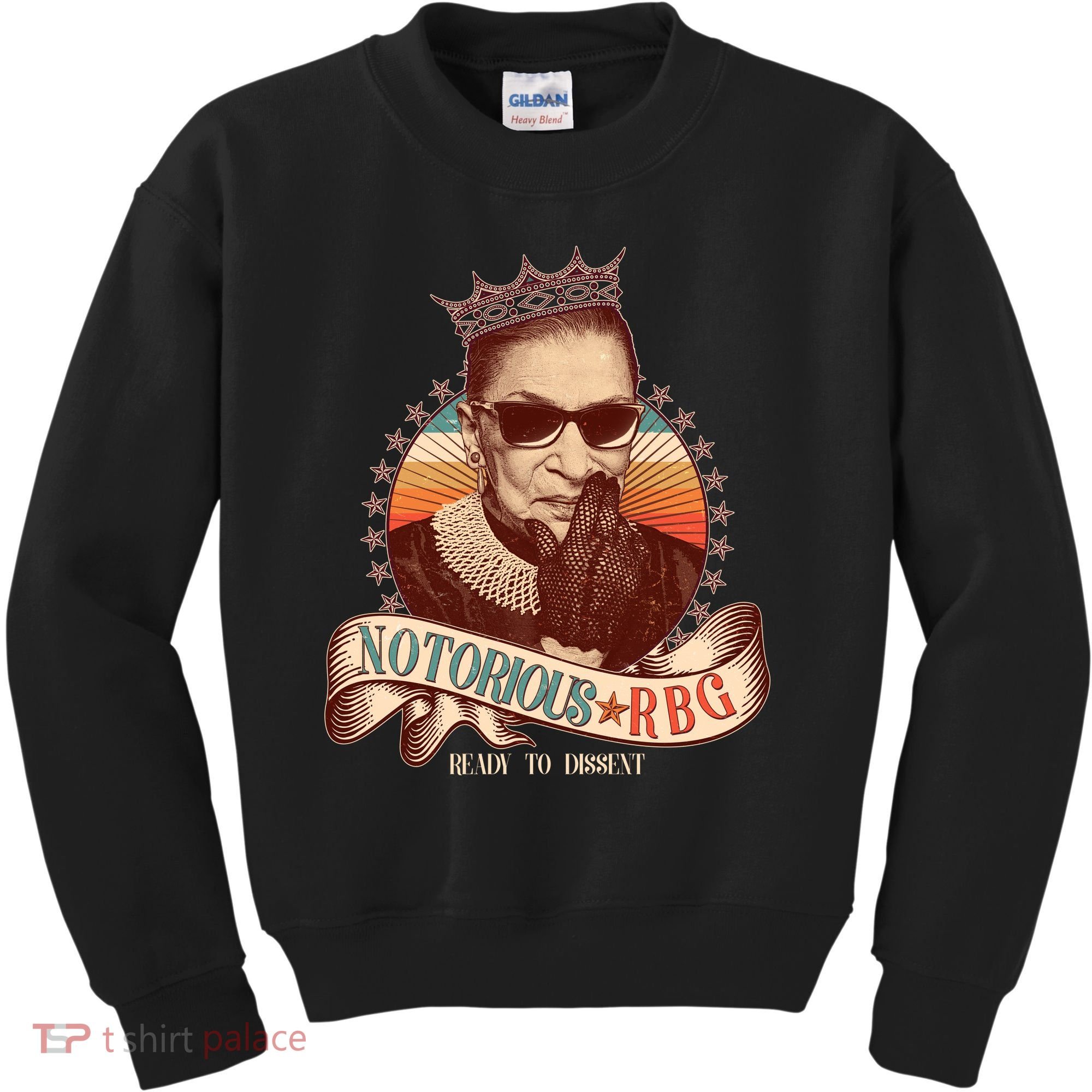 Notorious RBG Ready To Dissent Ruth Bader Ginsburg Kids Sweatshirt