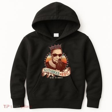 Notorious RBG Ready To Dissent Ruth Bader Ginsburg Kids Hoodie