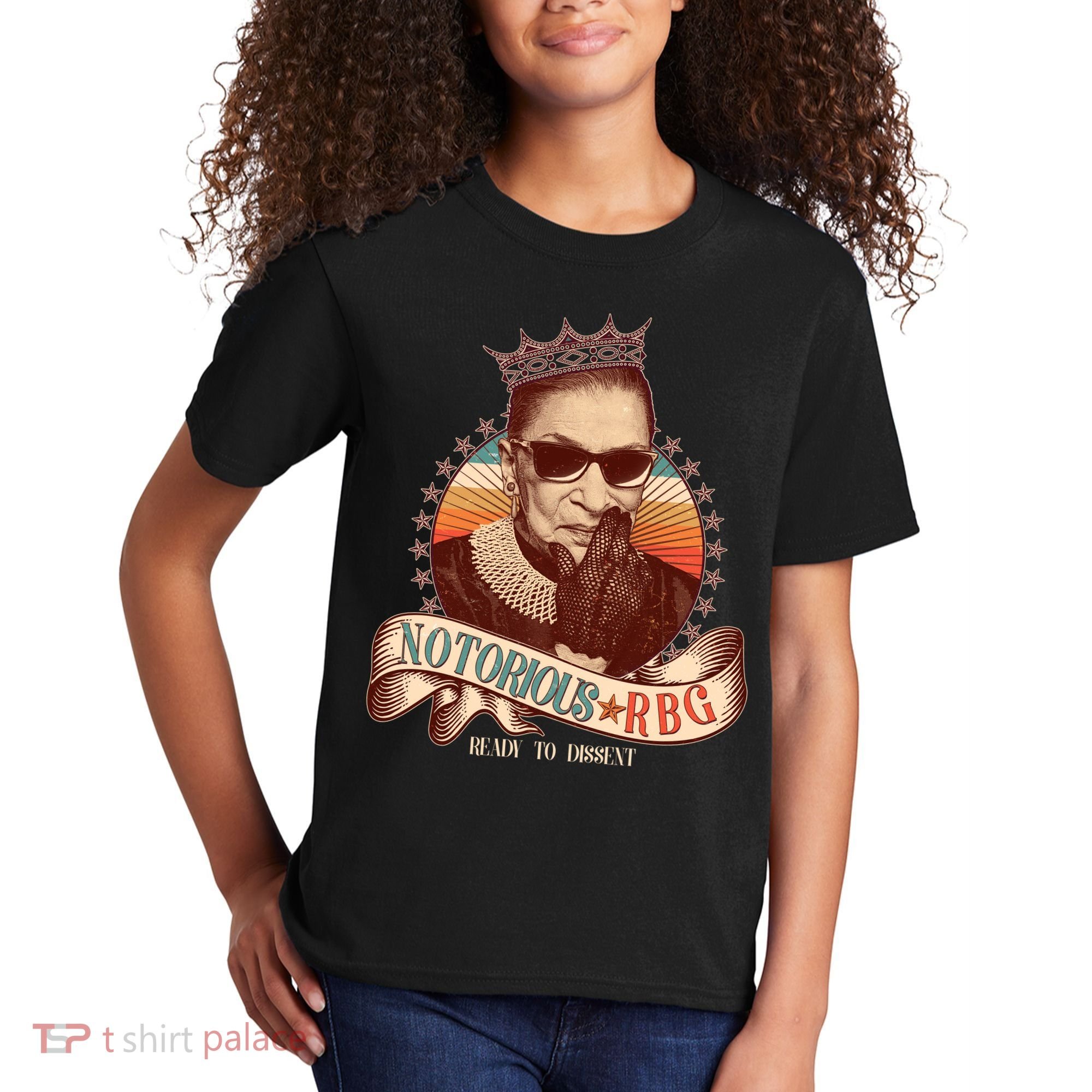 Notorious RBG Ready To Dissent Ruth Bader Ginsburg Kids T-Shirt