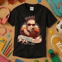Notorious RBG Ready To Dissent Ruth Bader Ginsburg Kids T-Shirt thumb 3