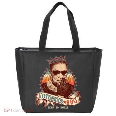 Notorious RBG Ready To Dissent Ruth Bader Ginsburg Tote Bag