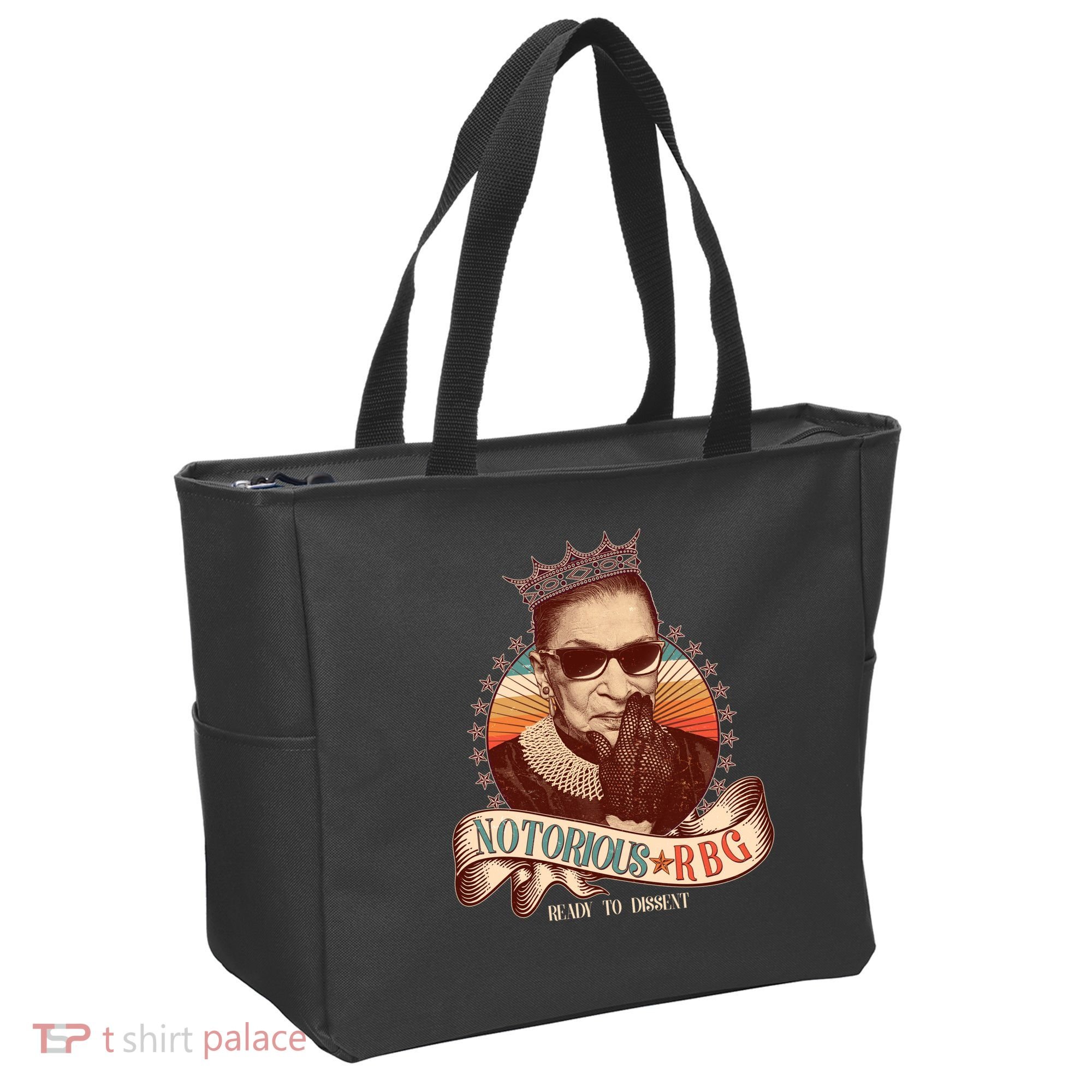 Notorious RBG Ready To Dissent Ruth Bader Ginsburg Tote Bag
