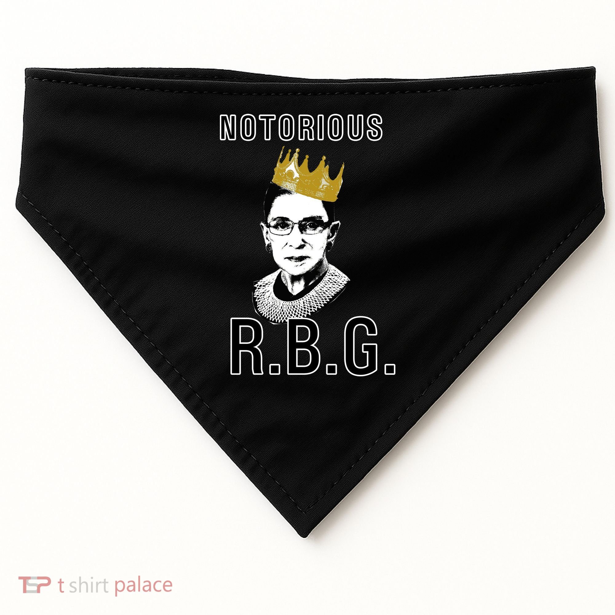 Notorious RBG Ruth Bader Ginsburg USA-Made Doggie Bandana