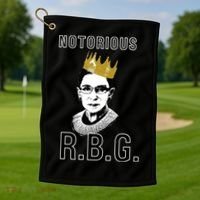 Notorious RBG Ruth Bader Ginsburg Golf Towel thumb 1