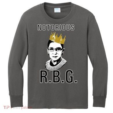 Notorious RBG Ruth Bader Ginsburg Kids Long Sleeve Shirt