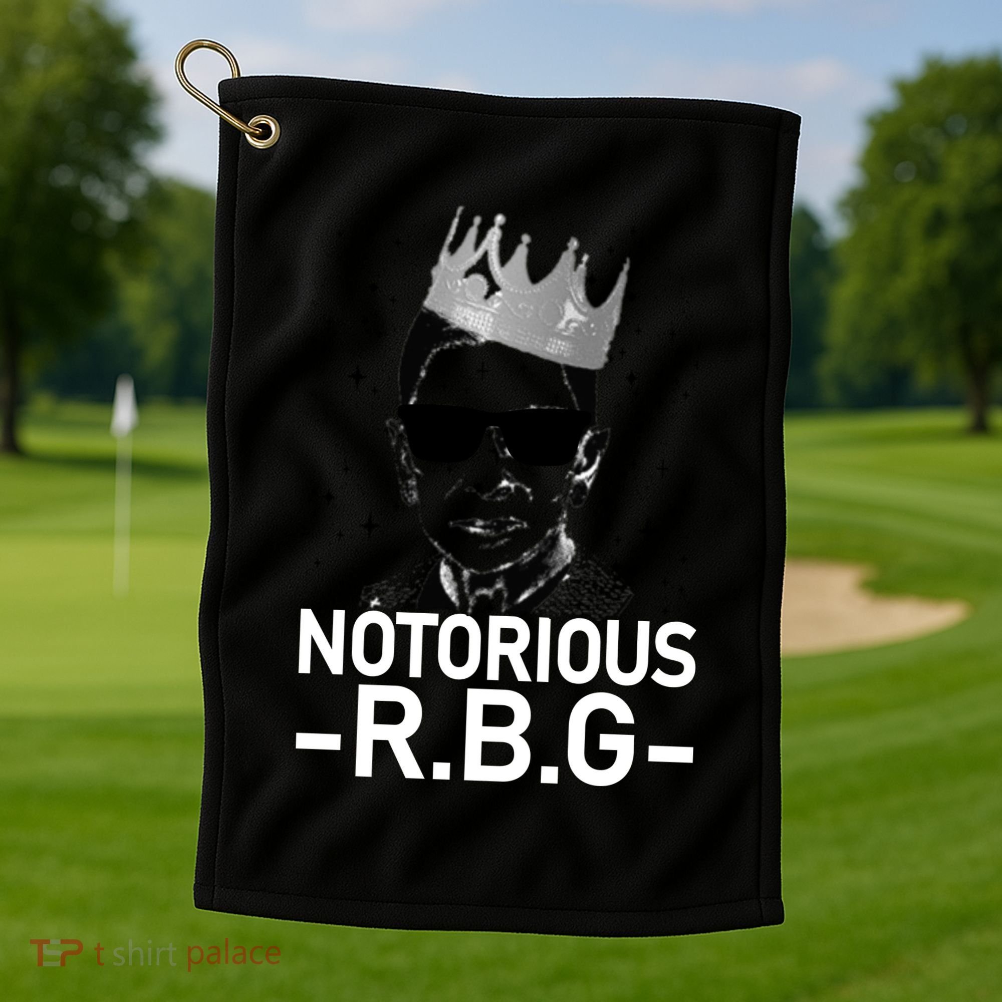 Notorious RBG Ruth Bader Ginsburg Gangster Golf Towel