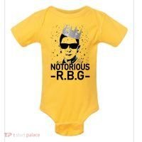 Notorious RBG Ruth Bader Ginsburg Gangster Baby Bodysuit thumb 0