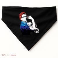 Notorious RBG Ruth Bader Ginsburg Strong USA-Made Doggie Bandana thumb 0
