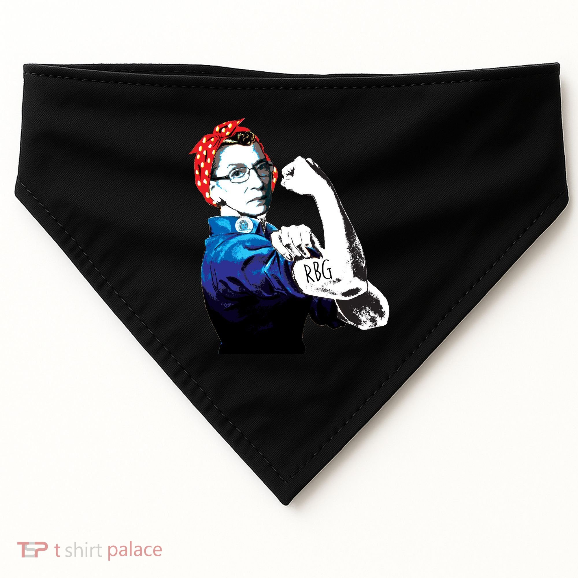 Notorious RBG Ruth Bader Ginsburg Strong USA-Made Doggie Bandana