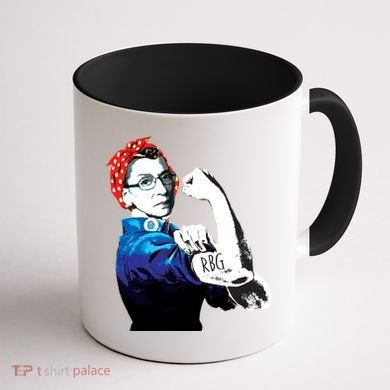 Notorious RBG Ruth Bader Ginsburg Strong Coffee Mug back