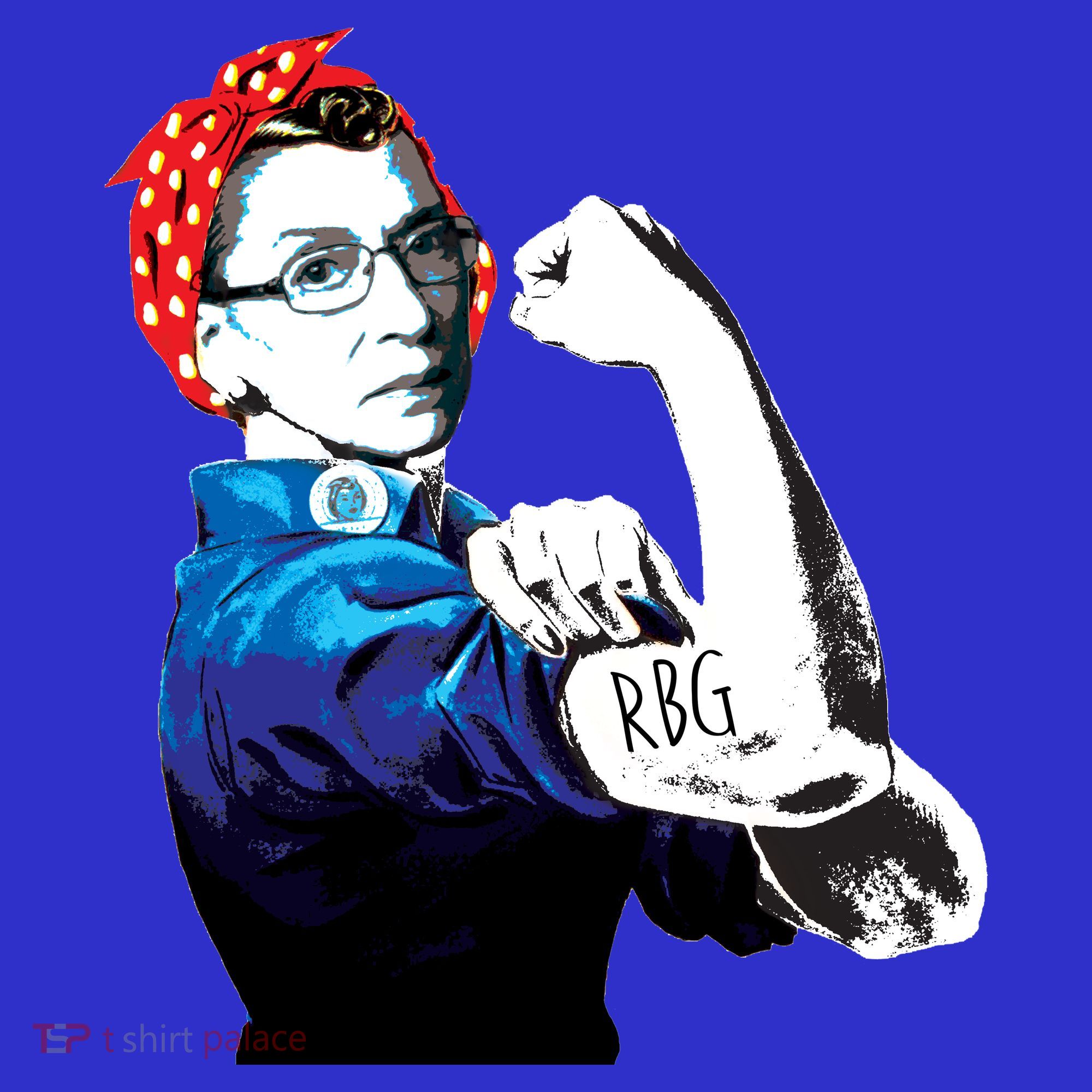 Notorious RBG Ruth Bader Ginsburg Strong Button
