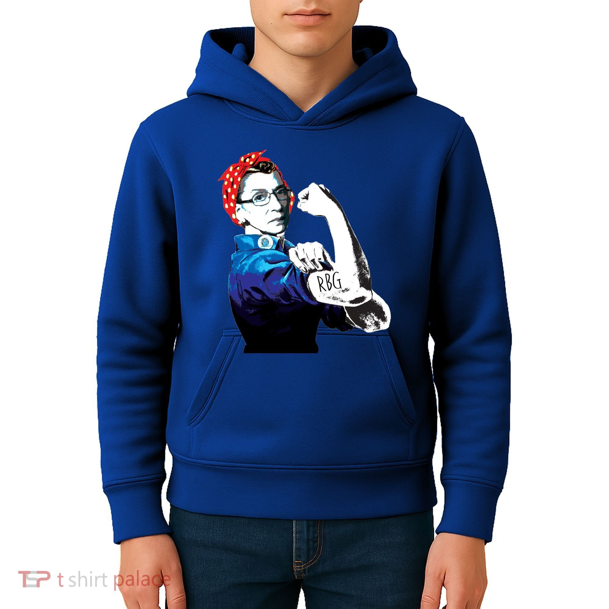 Notorious RBG Ruth Bader Ginsburg Strong Kids Hoodie