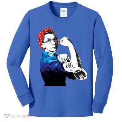 Notorious RBG Ruth Bader Ginsburg Strong Kids Long Sleeve Shirt