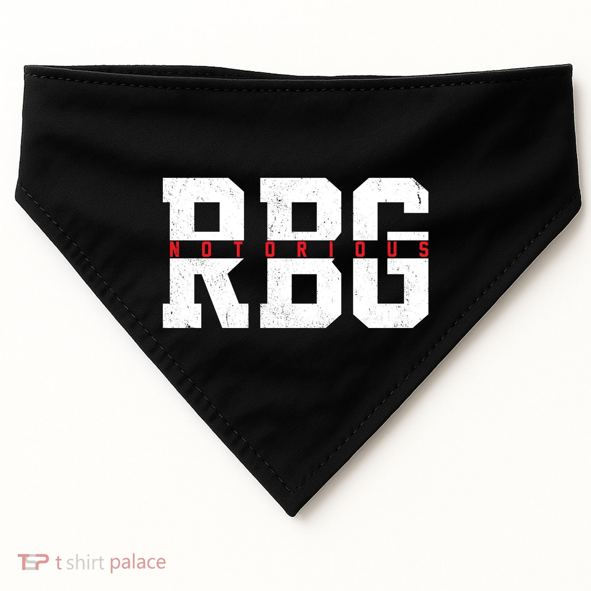 Notorious RBG Simple Logo USA-Made Doggie Bandana