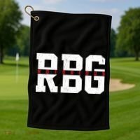 Notorious RBG Simple Logo Golf Towel thumb 1