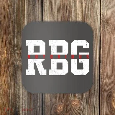 Notorious RBG Simple Logo Coaster