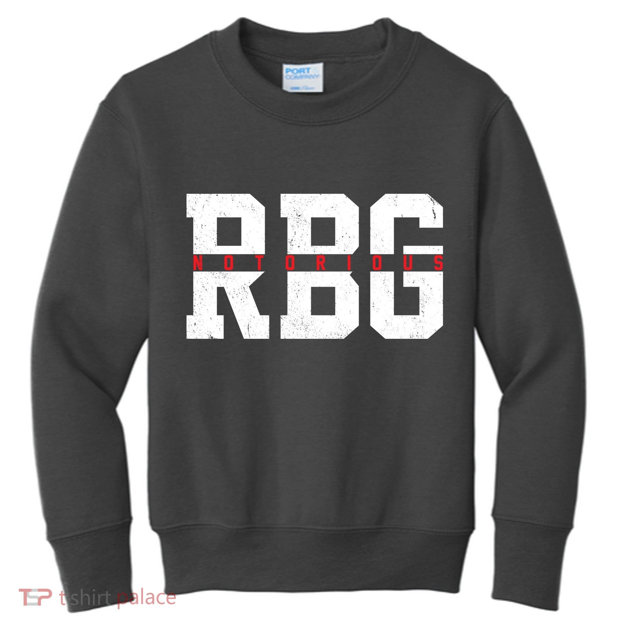 Notorious RBG Simple Logo Kids Sweatshirt