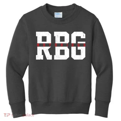 Notorious RBG Simple Logo Kids Sweatshirt