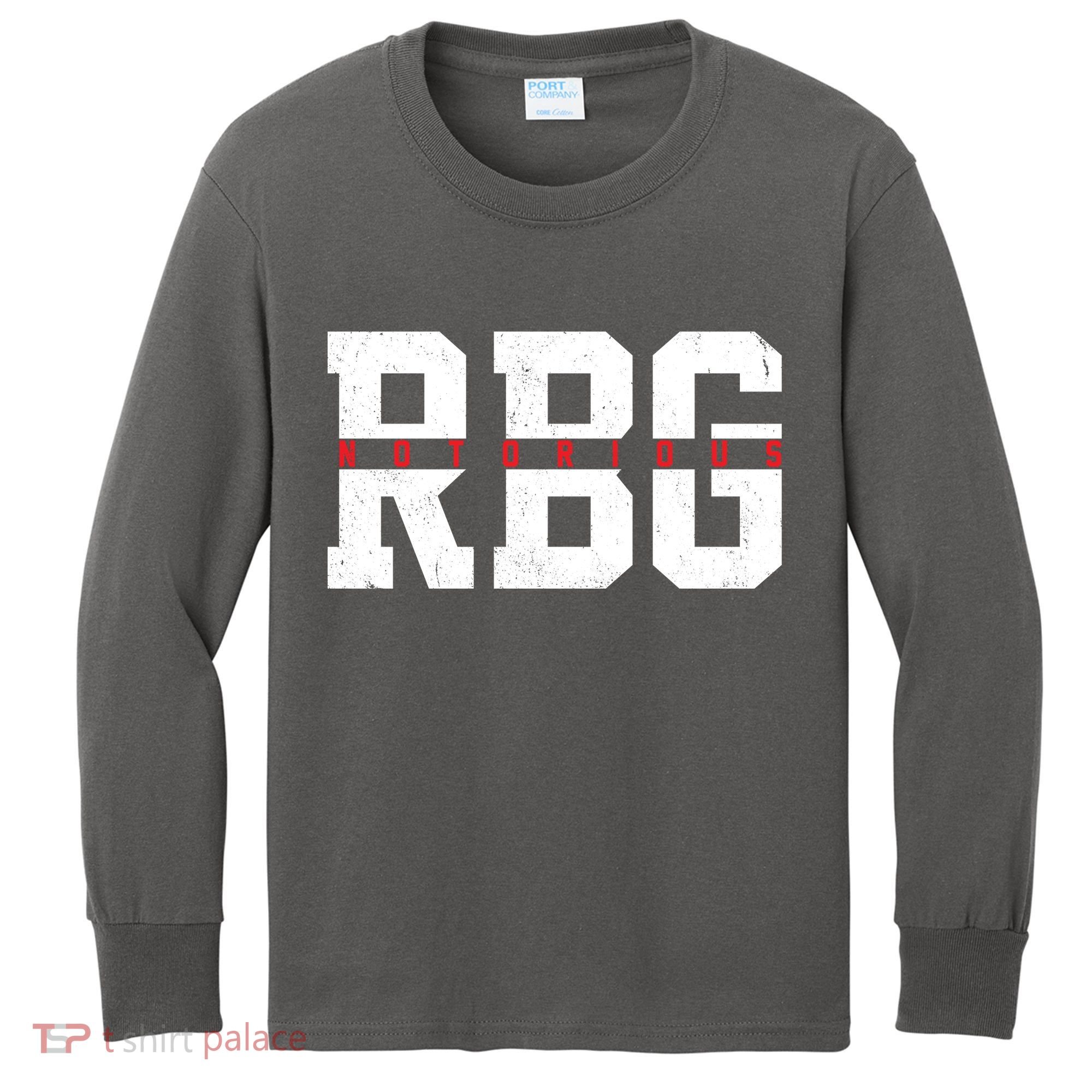 Notorious RBG Simple Logo Kids Long Sleeve Shirt