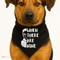 Notorious RBG When There Are Nine USA-Made Doggie Bandana thumb 1