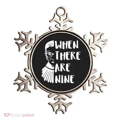Notorious RBG When There Are Nine Ornament