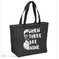 Notorious RBG When There Are Nine Tote Bag thumb 2