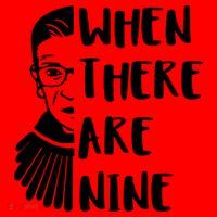 Notorious RBG When There Are Nine Santa Hat thumb 1