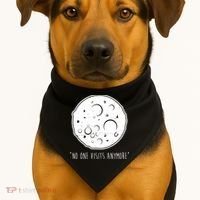 No One Visits Anymore Moon Space USA-Made Doggie Bandana thumb 1