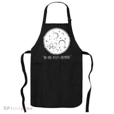 No One Visits Anymore Moon Space Apron