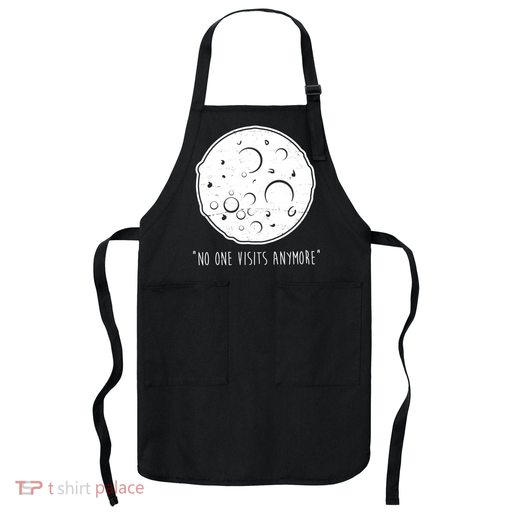 No One Visits Anymore Moon Space Apron