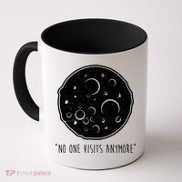 No One Visits Anymore Moon Space Coffee Mug thumb 0