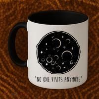 No One Visits Anymore Moon Space Coffee Mug thumb 2